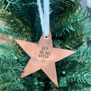 Copper Star Holiday Ornament